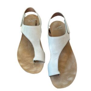 Dansko Reece Ivory Milled Nubuck Sandals